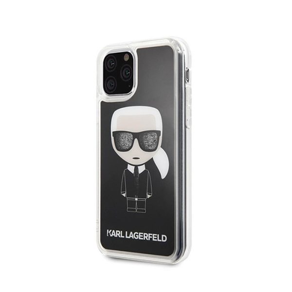 Ovitek Karl Lagerfeld iPhone 11 Pro Iconic Glitter črna