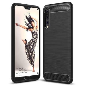 Zaščitni ovitek Carbon Huawei P20 Pro črn