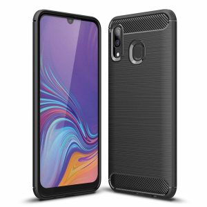 Zaščitni ovitek Carbon Samsung Galaxy A30s črn