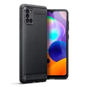 Zaščitni ovitek Carbon Samsung Galaxy A31 črn