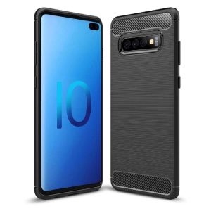 Zaščitni ovitek Carbon Samsung Galaxy S10 črn