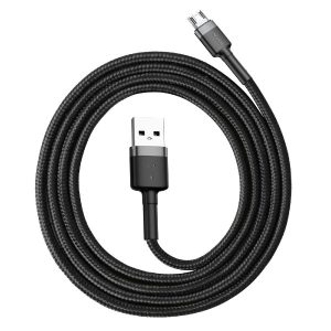 Baseus Cafule Micro USB polnilni kabel 100cm siv+črn CAMKLF-BG1