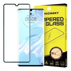 Wozinsky kaljeno steklo 5D za Huawei P30 Pro s črnim okvirjem