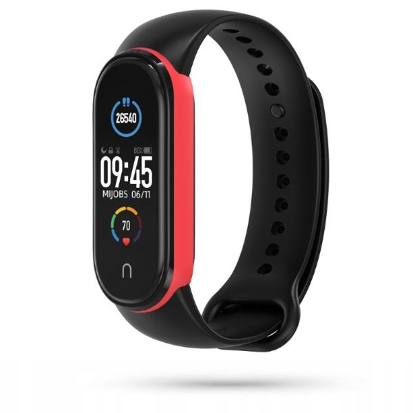 Pašček Tech-Protect Iconband Xiaomi Mi Smart Band 5/6 Black/Red Črno-rdeča