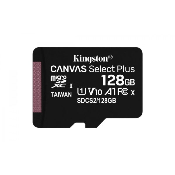 Kingston spominska kartica 128GB Canvas Select Plus microSDXC Class 10 UHS-I