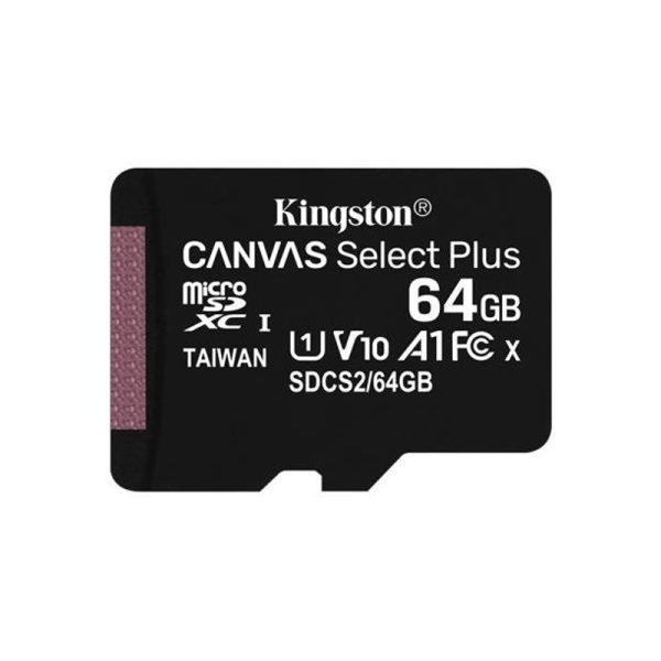 Kingston spominska kartica 64GB Canvas Select Plus microSDXC Class 10 UHS-I