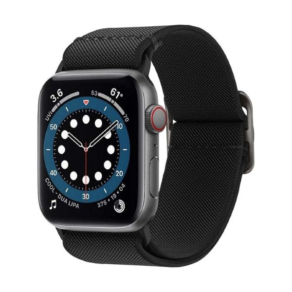 Pašček Spigen Lite Fit za Apple Watch pametno uro - 2 / 3 / 4 / 5 / 6 / SE 42 / 44 mm črna