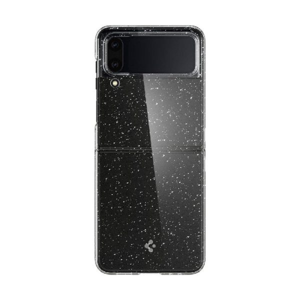 Ovitek Spigen Airskin Glitter Crystal za Samsung Galaxy Flip4 - prozorna