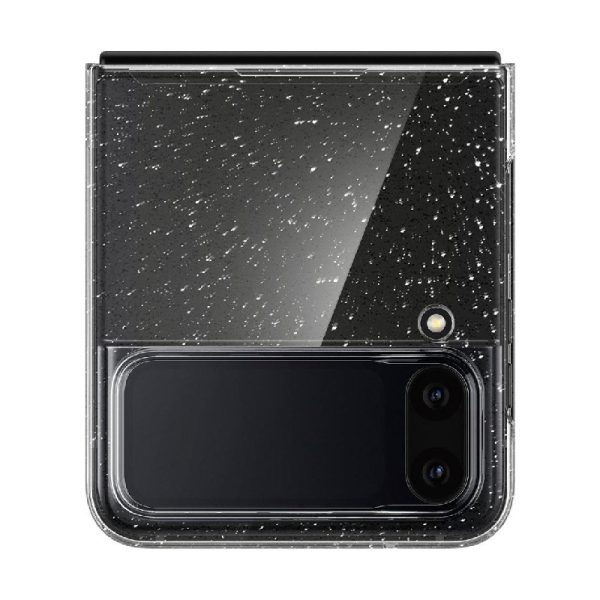 Ovitek Spigen Airskin Glitter Crystal za Samsung Galaxy Flip4 - prozorna