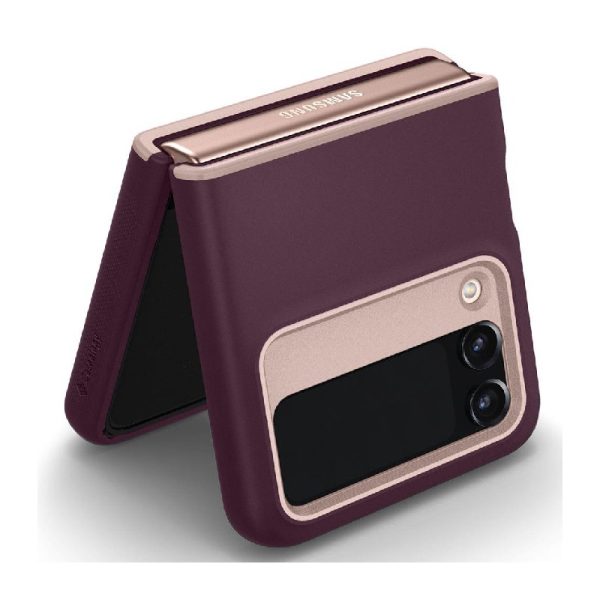 Ovitek Spigen Caseology Nano Pop za Samsung Galaxy Flip4 Burgundy Bean Bordo
