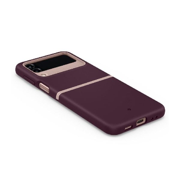 Ovitek Spigen Caseology Nano Pop za Samsung Galaxy Flip4 Burgundy Bean Bordo