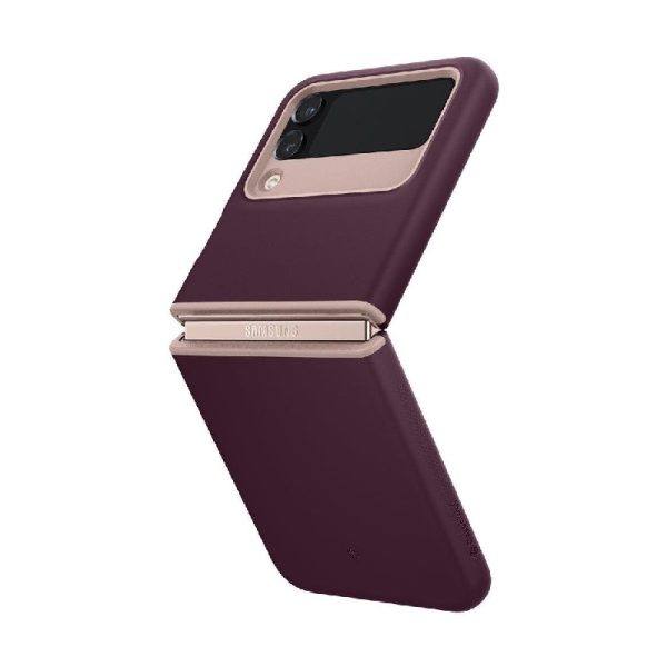Ovitek Spigen Caseology Nano Pop za Samsung Galaxy Flip4 Burgundy Bean Bordo