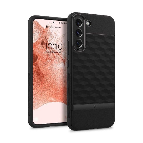 Ovitek Spigen Caseology Parallax za Samsung Galaxy S22 Matte Black Črna