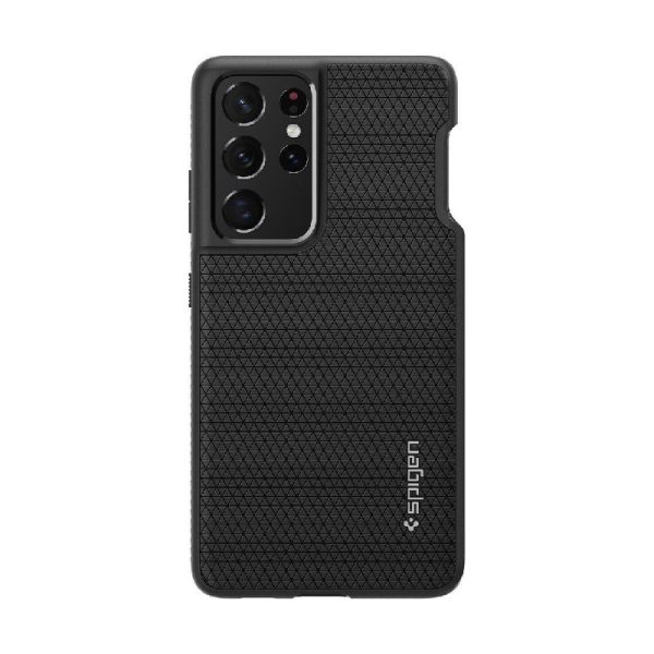 Ovitek Spigen Liquid Air Pen za Samsung Galaxy S21 Ultra Matte Black Črna