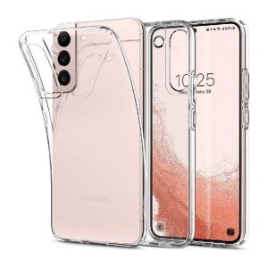 Ovitek Spigen Liquid Crystal Clear za Samsung Galaxy S22 - prozoren