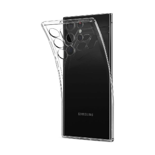 Ovitek Spigen Liquid Crystal Clear za Samsung Galaxy S22 Ultra - prozoren