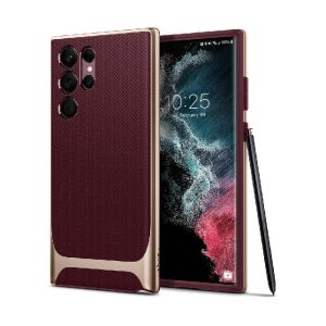 Ovitek Spigen Neo Hybrid za Samsung Galaxy S22 Ultra Burgundy Bordo