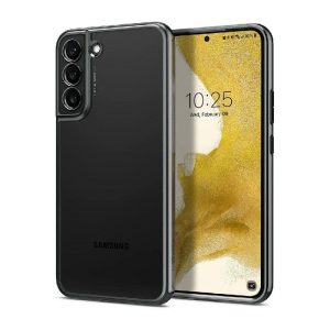 Ovitek Spigen Optik Crystal za Samsung Galaxy S22 Chrome Gray Prozorna