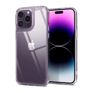 Ovitek Spigen Quartz Hybrid Iphone 14 Pro Max Crystal Clear Prozorna