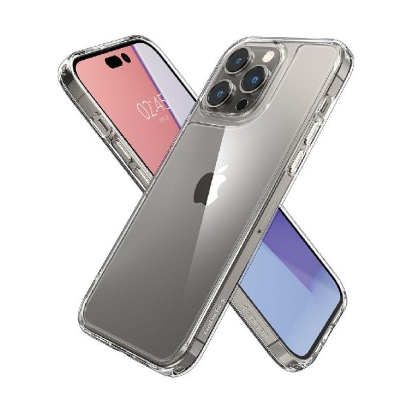 Ovitek Spigen Quartz Hybrid Iphone 14 Pro Max Crystal Clear Prozorna