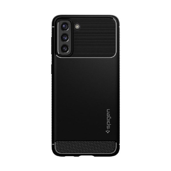 Ovitek Spigen Rugged Armor za Samsung Galaxy S21 Matte Black Črna