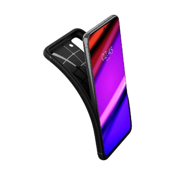 Ovitek Spigen Rugged Armor za Samsung Galaxy S21 Matte Black Črna