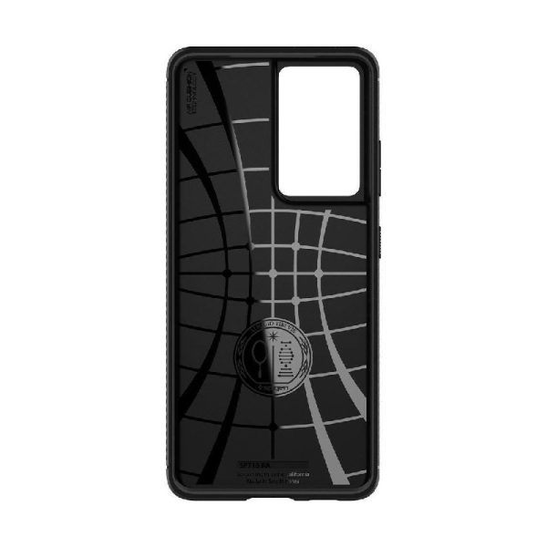 Ovitek Spigen Rugged Armor za Samsung Galaxy S21 Ultra Matte Black Črna