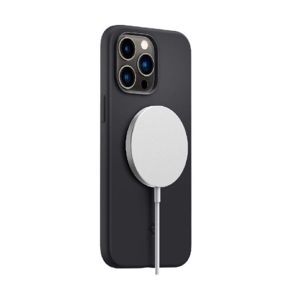 Ovitek Spigen Silicone Fit MagSafe iPhone 14 Pro Max Black Črna