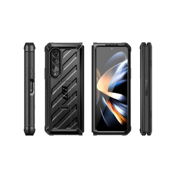 Ovitek Spigen Supcase Unicorn Beetle za Samsung Galaxy Z Fold4 Black Črna