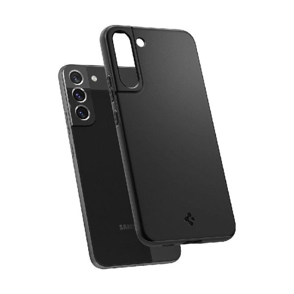 Ovitek Spigen Thin Fit za Samsung Galaxy S22 Black Črna