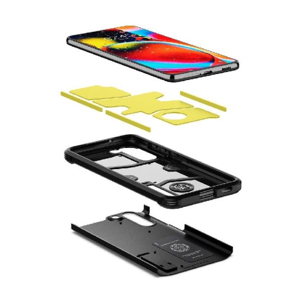 Ovitek Spigen Tough Armor za Samsung Galaxy S21 FE Ultra Black Črna