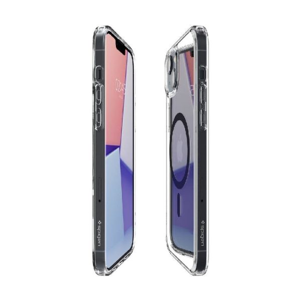 Ovitek Spigen Ultra Hybrid MagSafe Black iPhone 14 Plus Prozoren