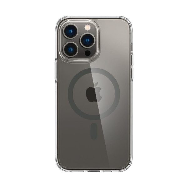 Ovitek Spigen Ultra Hybrid MagSafe Graphite iPhone 14 Pro Prozoren