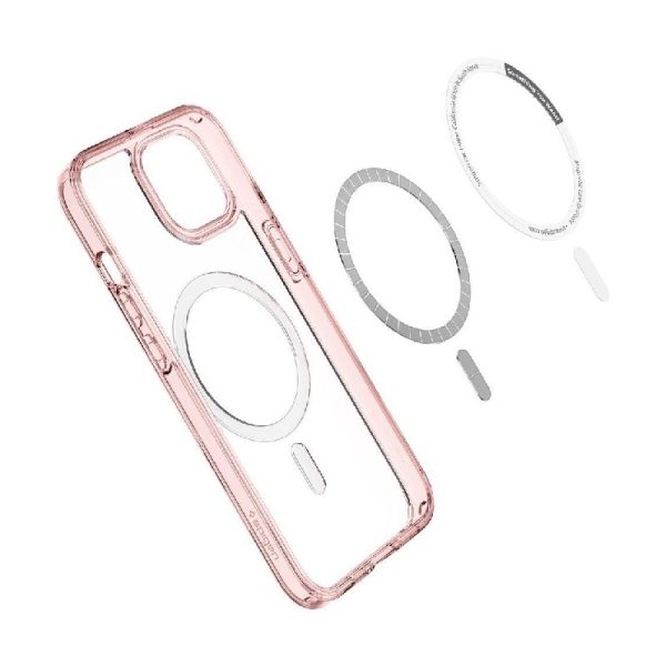 Ovitek Spigen Ultra Hybrid MagSafe White iPhone 13 MINI Rose Crystal Roza