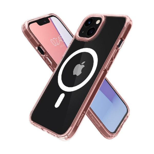 Ovitek Spigen Ultra Hybrid MagSafe White iPhone 13 MINI Rose Crystal Roza