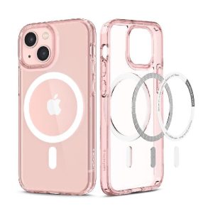 Ovitek Spigen Ultra Hybrid MagSafe White iPhone 13 MINI Rose Crystal Roza