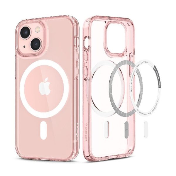 Ovitek Spigen Ultra Hybrid MagSafe White iPhone 13 MINI Rose Crystal Roza