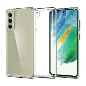 Ovitek Spigen Ultra Hybrid za Samsung Galaxy S21 FE - prozorna