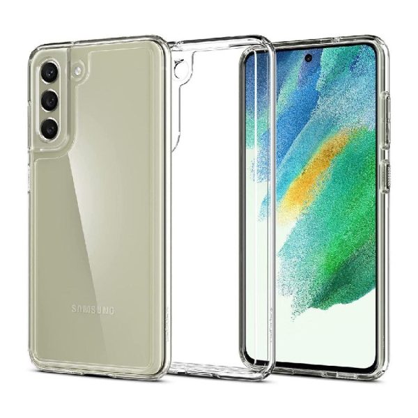 Ovitek Spigen Ultra Hybrid za Samsung Galaxy S21 FE - prozorna