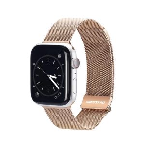 Pašček Dux Ducis za pametno uro Apple Watch 2/3/4/5/6/7/SE (42/44/45 MM) Gold