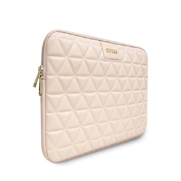 Torbica GUESS za prenosnik 13" pink Quilted Roza