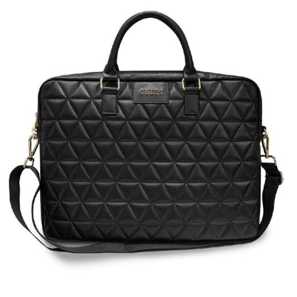 Torbica GUESS za prenosnik 15"/16" Black Quilted Črna