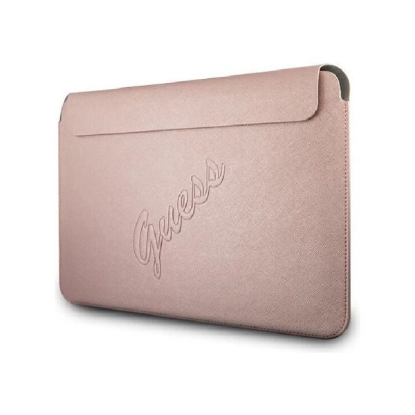 Torbica GUESS za prenosnik GUCS13PUSASPI 13" Pink Saffiano Script Roza