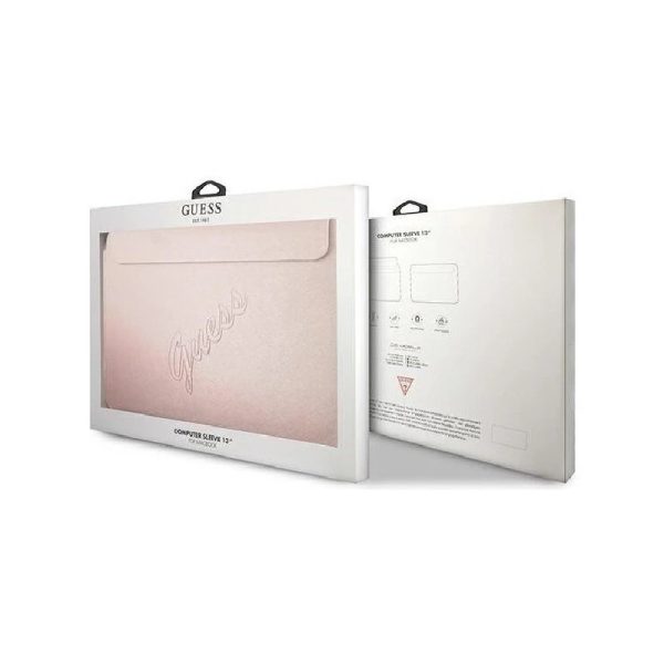 Torbica GUESS za prenosnik GUCS13PUSASPI 13" Pink Saffiano Script Roza