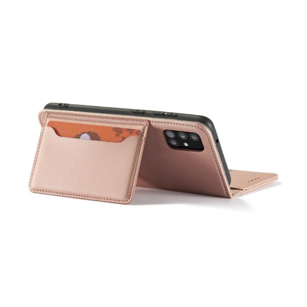 Magnetna preklopna torbica Magnet Case Samsung A52 5G Roza