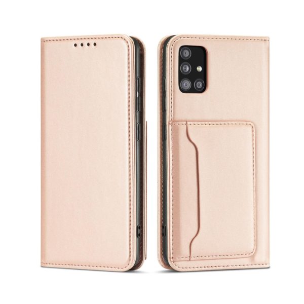 Magnetna preklopna torbica Magnet Case Samsung A52 5G Roza