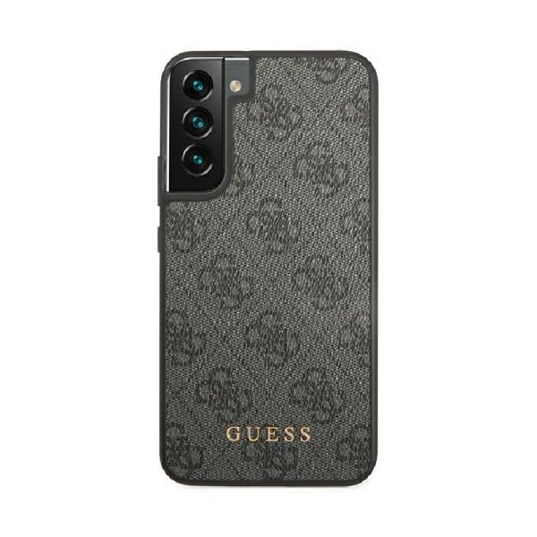 Ovitek GUESS GUHCS22MG4GFGR Samsung S22+ Siv z zlatim logotipom