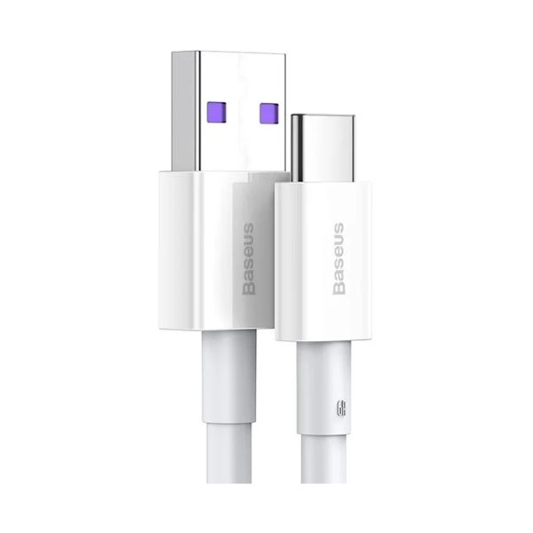 Kabel Baseus USB C/Type C 1m 66W 6A bel