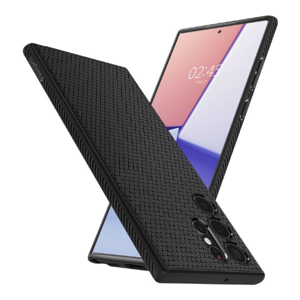 Ovitek Spigen Liquid Air za Samsung Galaxy S22 Ultra Matte Black