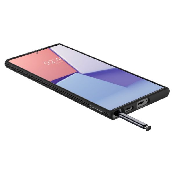 Ovitek Spigen Liquid Air za Samsung Galaxy S22 Ultra Matte Black